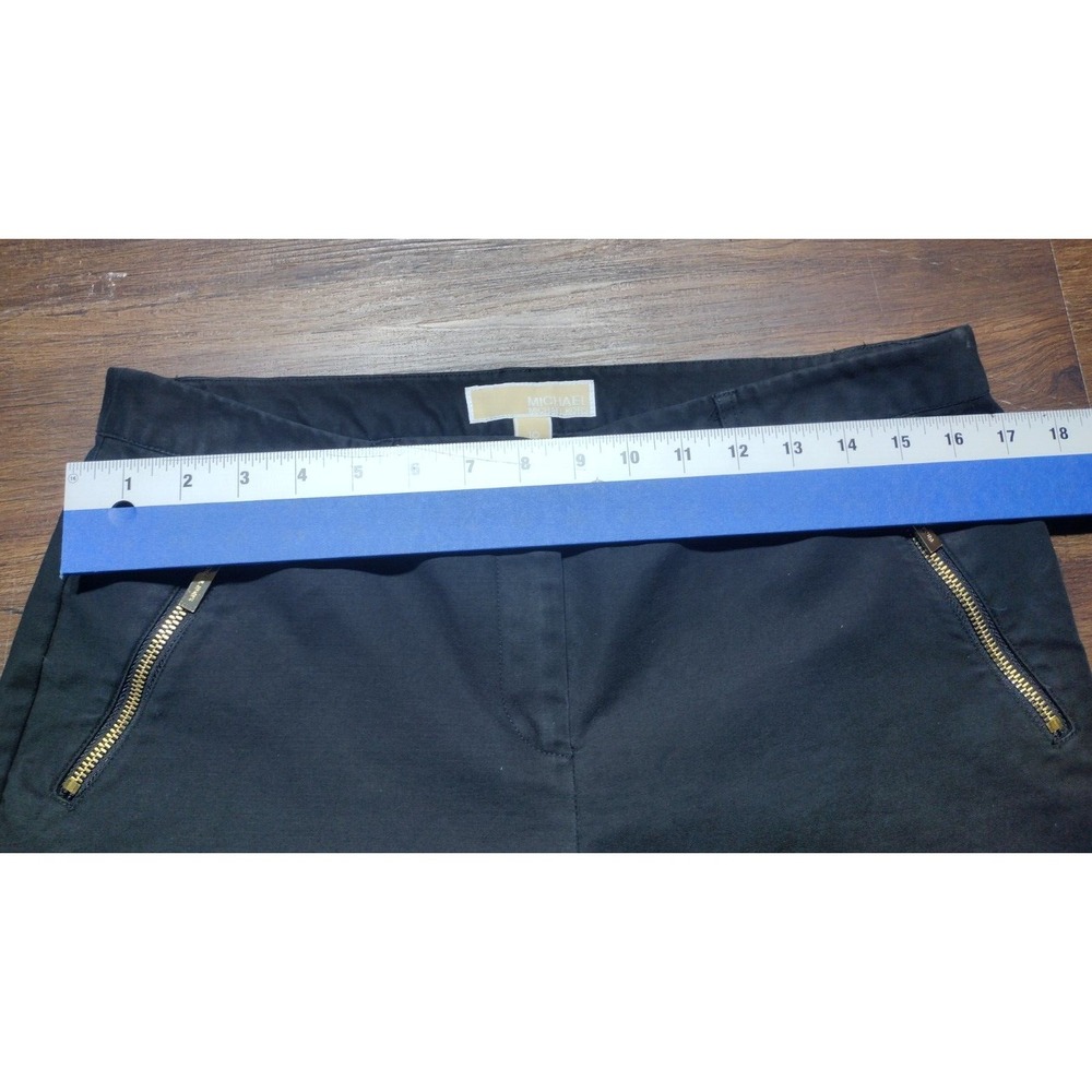 Michael Kors Dress Pants Black Womens Size 10 Classic Work Straight Leg Casual - Picture 7 of 15